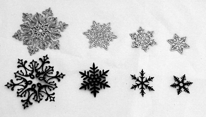 Die Cut - Schablonen - Set "Schneeflocken"