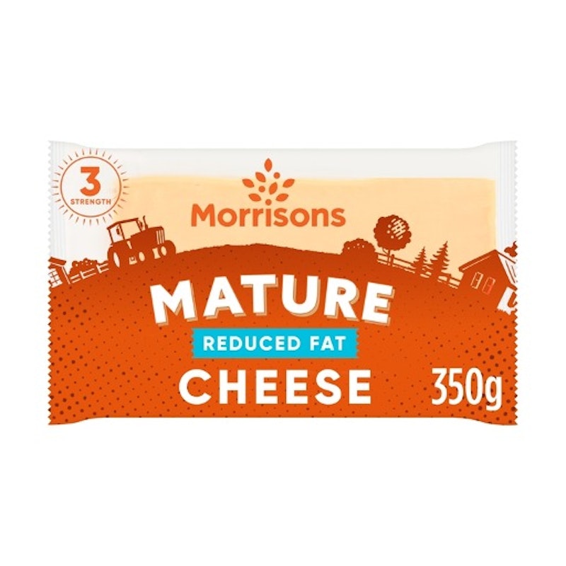 Morrisons 30% Lighter Mature Cheddar Cheese 350g