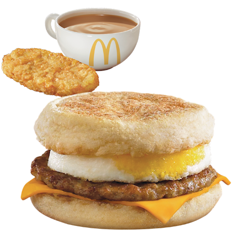 Sausage McMuffin with Egg Breakfast (Mcdonald)