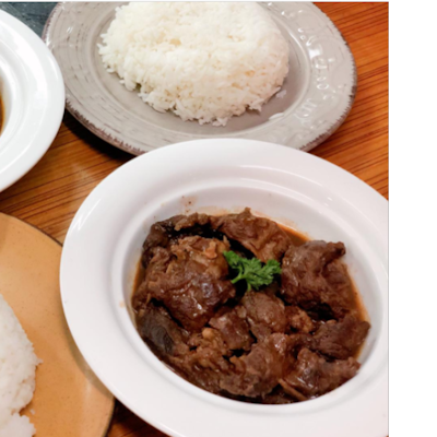 Beef pares with rice (DC Cafe)