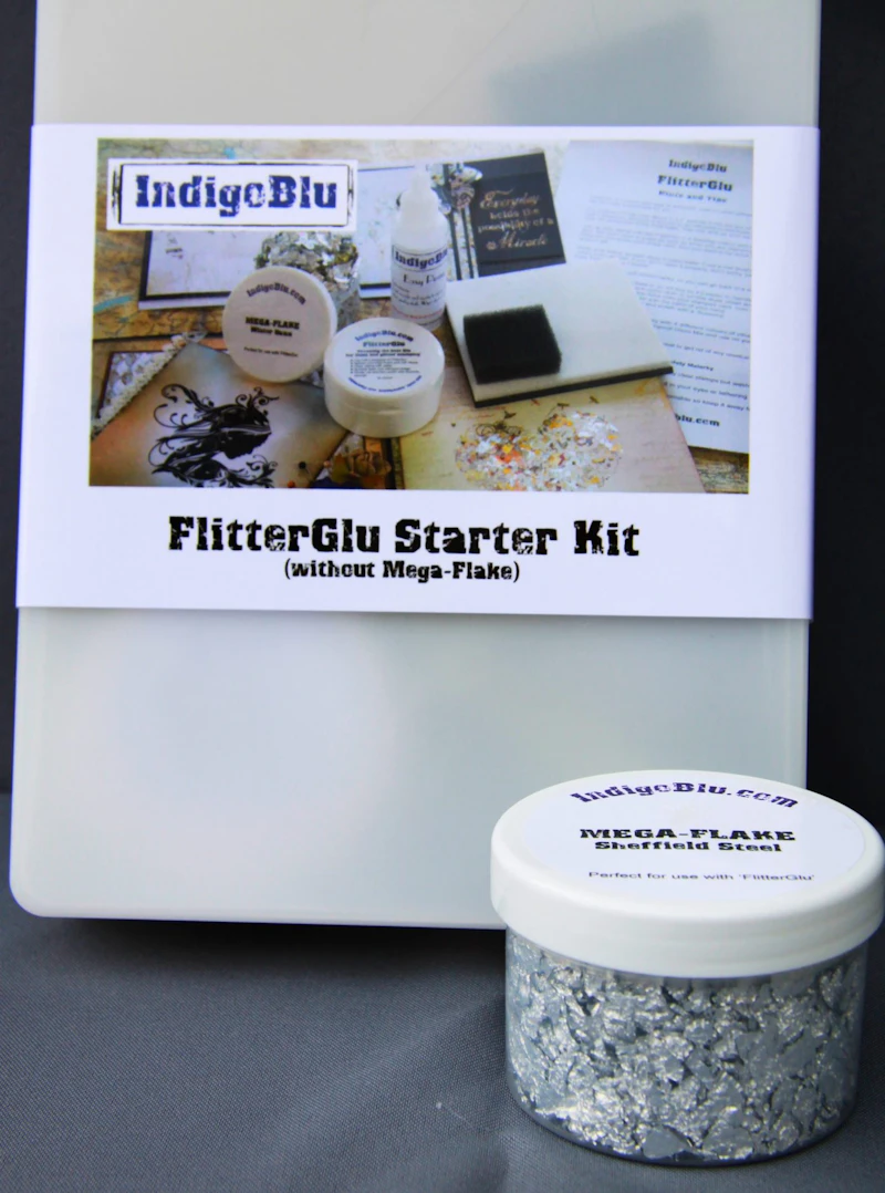 Indigo Blu Flitter Glu Starter Kit (ohne Mega Flakes)