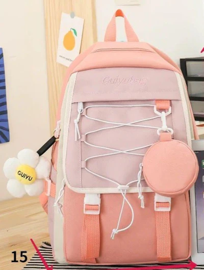 4 PCs Backpack Set For Girls