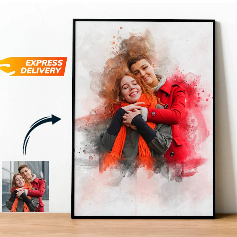 Digital Family Portrait from Photo