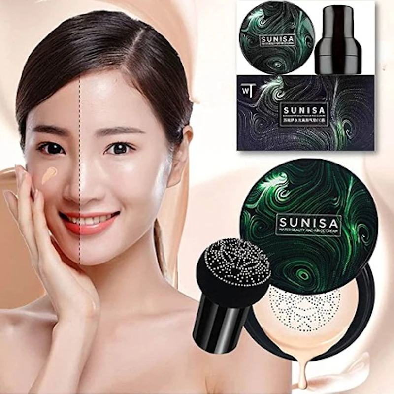 SUNISA MUSHROOM HEAD AIR CUSHION BB CC CREAM ORIGINAL WITH BARCODE SCAN