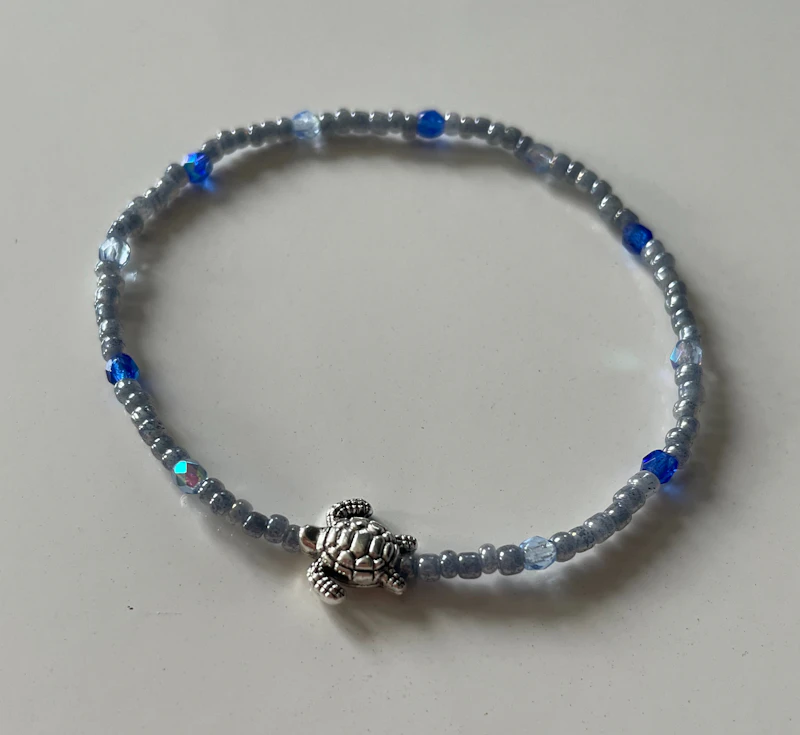 Blue Turtle Armband