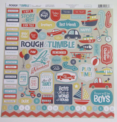 Carta Bella Stickerbogen "Rough & Tumble"