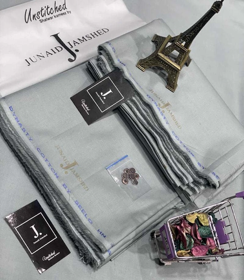 J. Men Soft Cotton Unstitched Suit