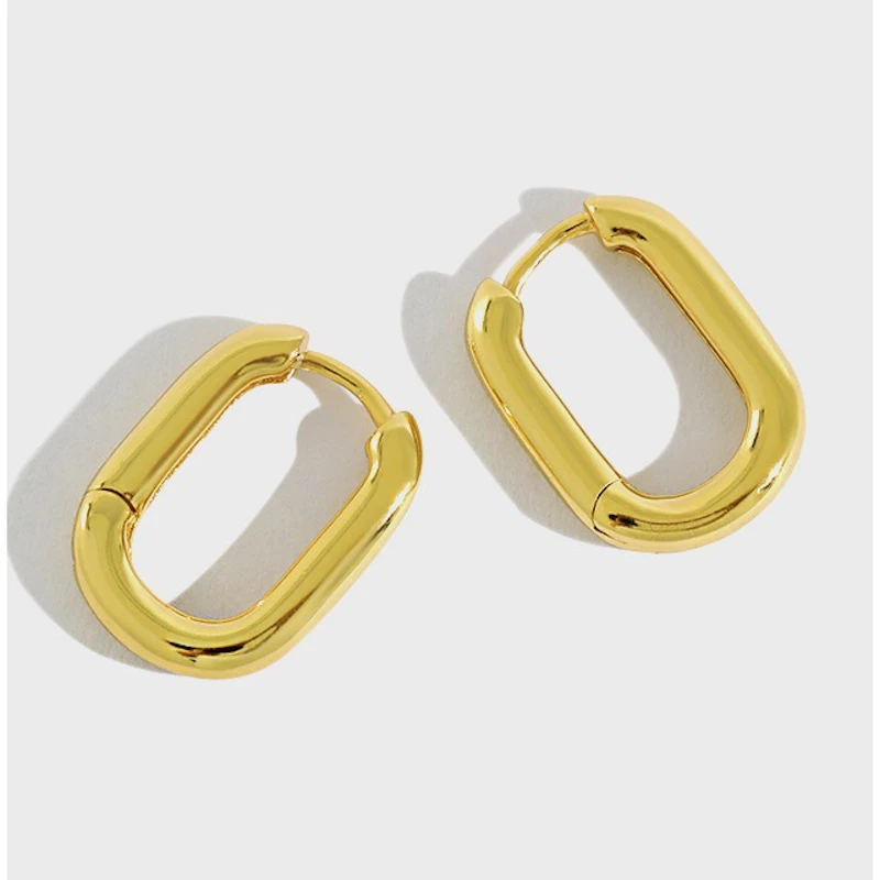 Square Huggies - Gold Vermeil