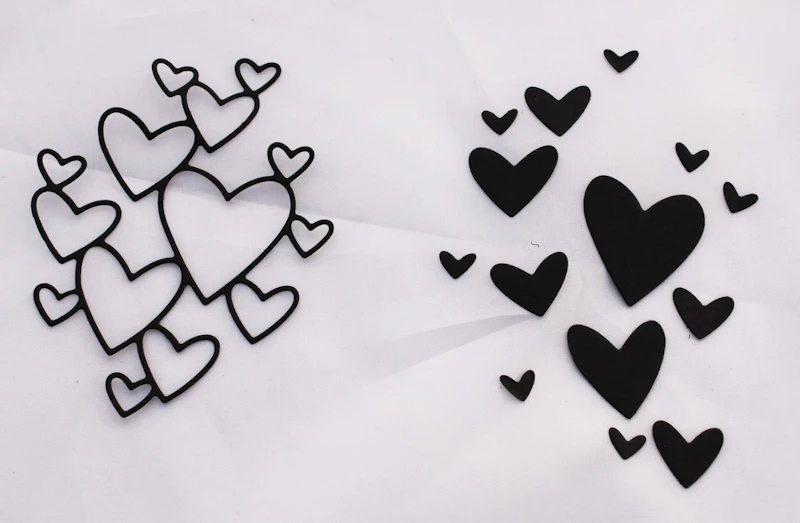 Die Cut - Schablone "Herzchen"