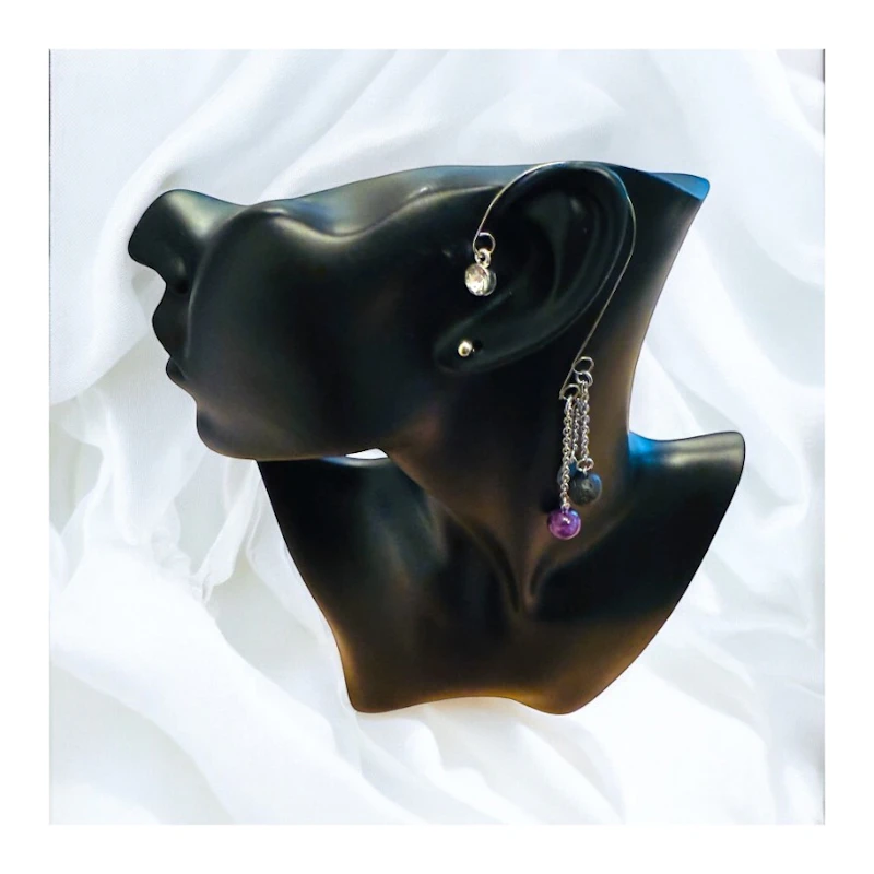 Ohrspange "Amethyst"