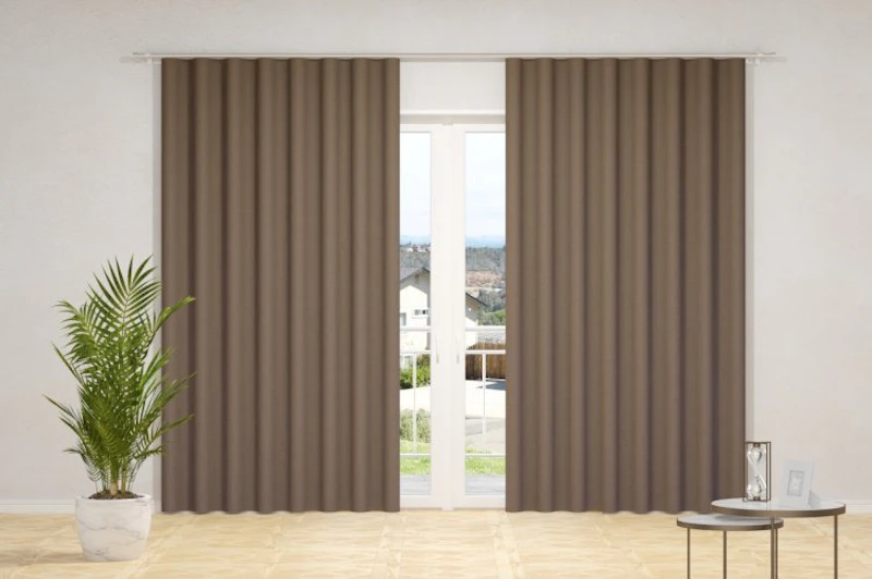 Curtain fabrics - SUNOUT, (back side of fabrics woven in white color), in 85 colors, width - 1,50 m.)