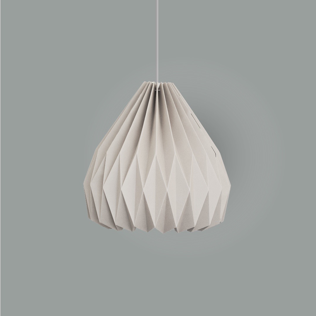 Grey paper lampshade new arrivals