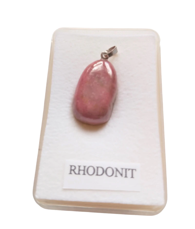 Edelsteinanhänger Rhodonit