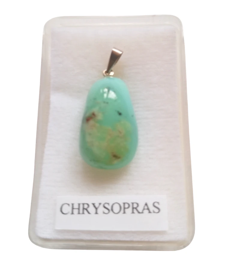 Edelsteinanhänger Chrysopras