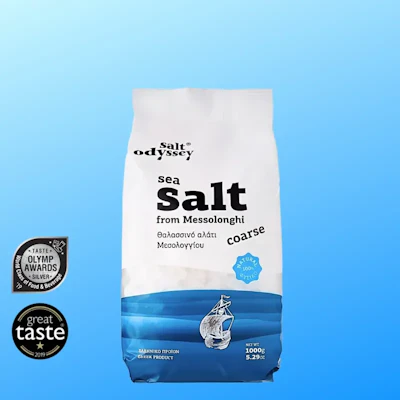 salt odyssey Grobes Gourmet Meersalz aus Messolonghi 1kg