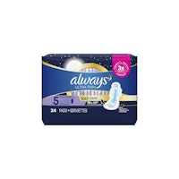 Always Pads Size 5 Ultra Thin 24 Count Extra Heavy Overnight