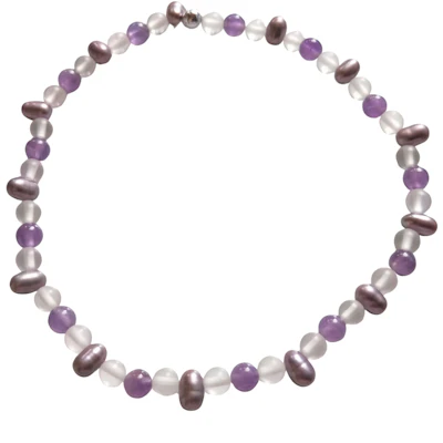 Edelsteinarmband mit Perlen