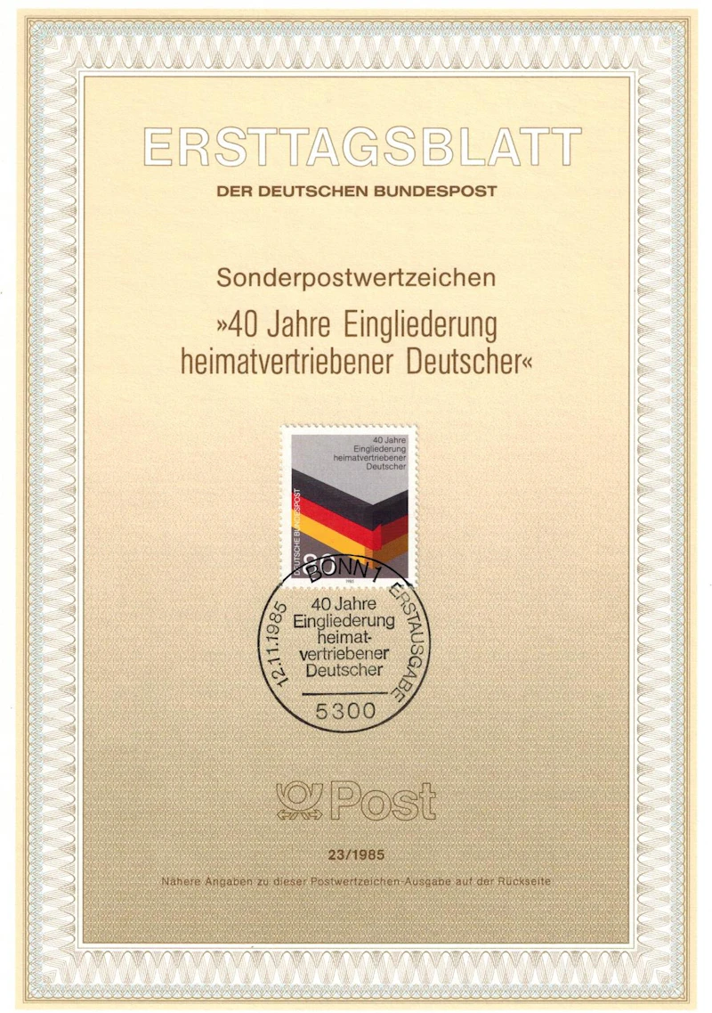 ETB Bund 40 Jahre Eingliederung heimatvertriebener Deutscher 23/1985