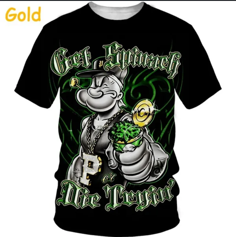Fashion Personality 3D T Shirt Men