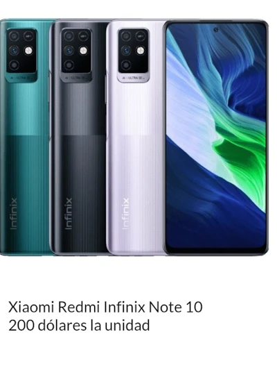 Xiaomi redmi Infinix note 10 