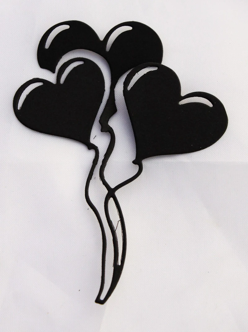 Die Cut - Schablone "Herzballons"