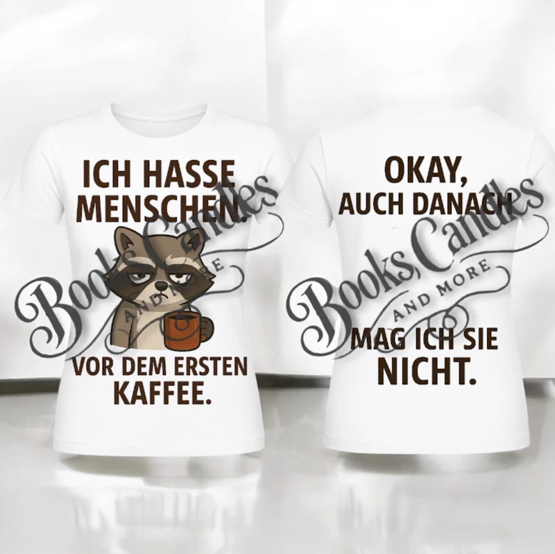 T-Shirt "Ich hasse Menschen"