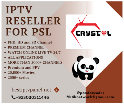 BEST CRYSTAL  IPTV FOR PSL