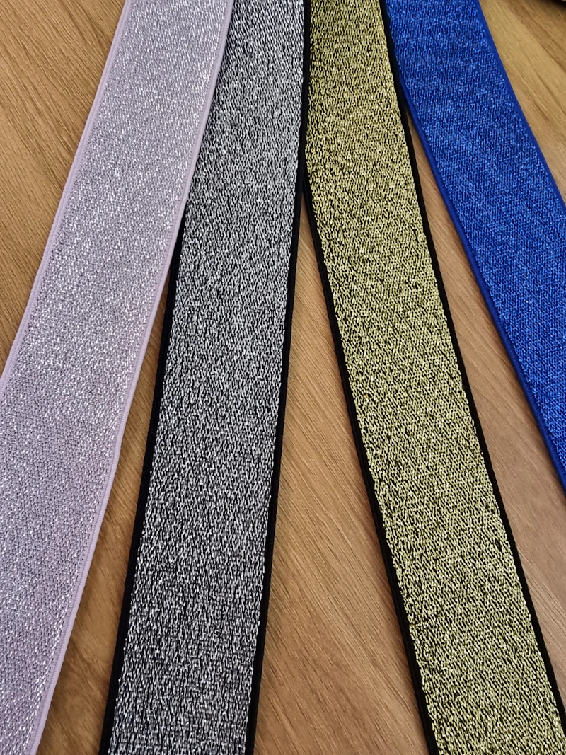Elastik Band Lurex, 4cm breit