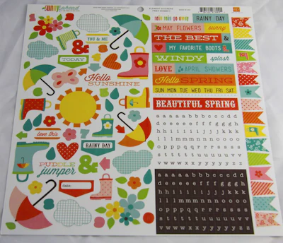 Echo Park Stickerbogen "Sunny Days Ahead"