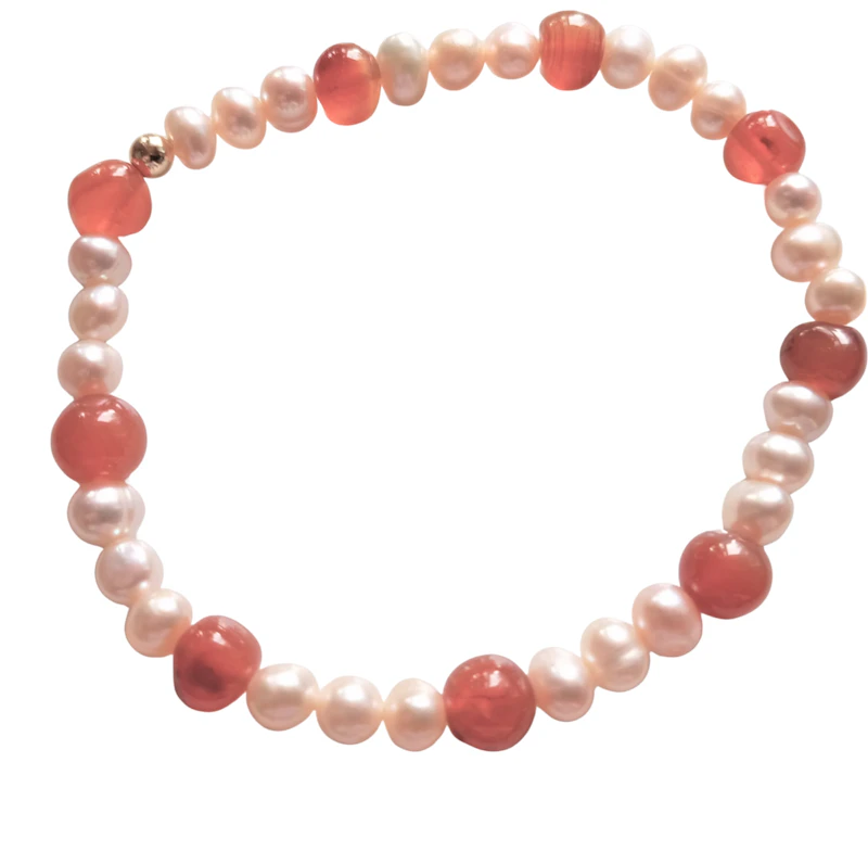Armband Perlen und Carneol