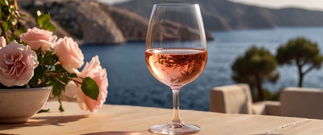Griechischer Rosewein