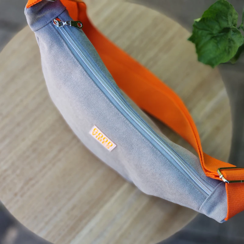 Moonbag, Crossbody Bag, grau