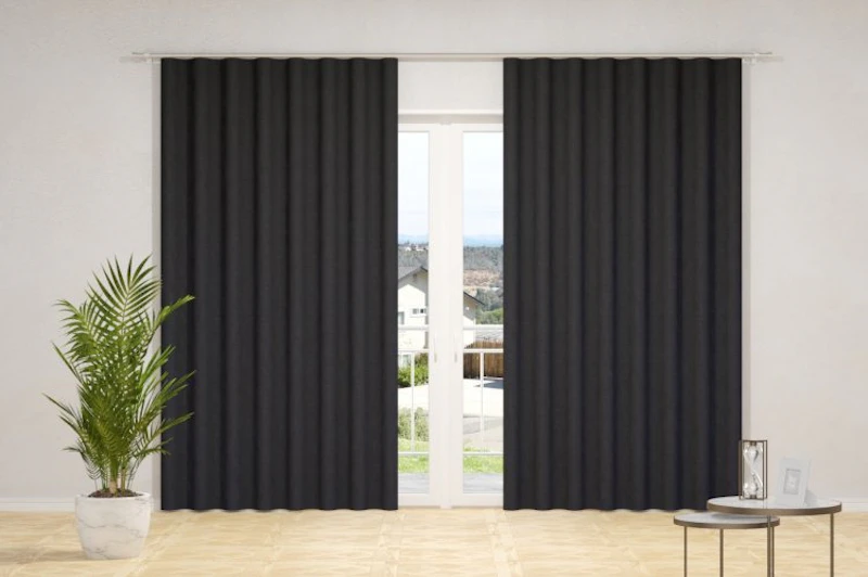 Curtain fabrics - SUNOUT, (back side of fabrics woven in white color), in 85 colors, width - 1,50 m.)