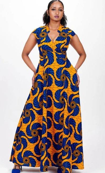 Ankara Maxi Dress