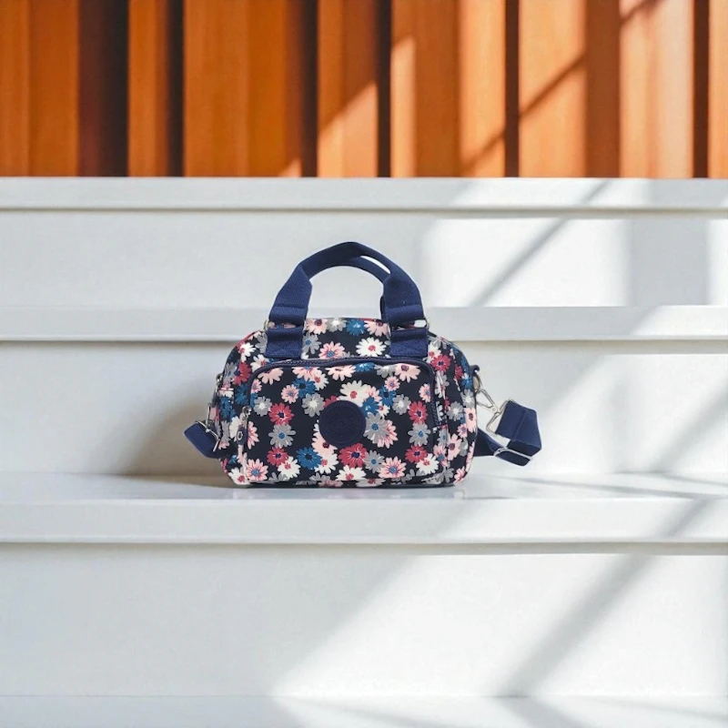 CRINKLE Printed Mini Tote Hand Bag