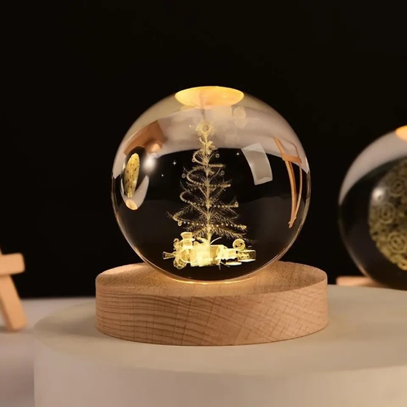 3D Crystal Ball Glowing Lamp 