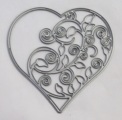 Die Cut Schablone "Herzornament"