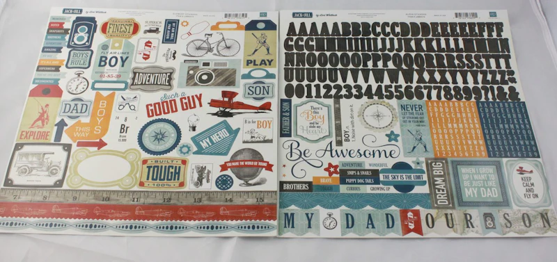 Scrapbook - Set "Jack & Jill" , Boy