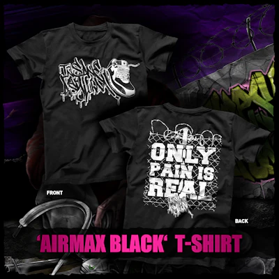 INSANE ASYLUM "AIRMAX BLACK" SHIRT