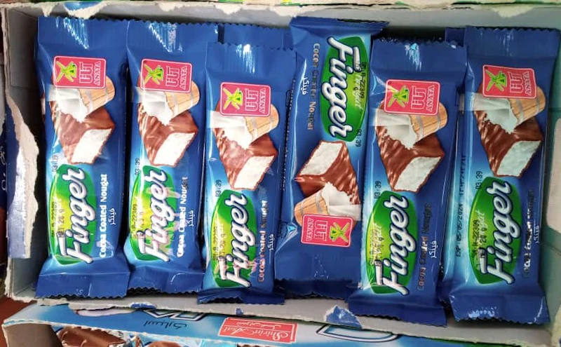 Finger Coco Coated Nougat Bar 05 Bars