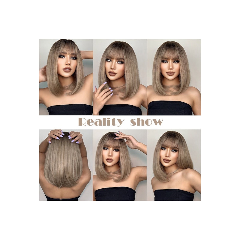 Wigs with Bang Straight Bob