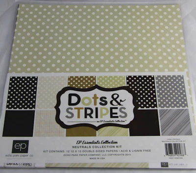 Dots & Stripes Scrapbook - Kit "Neutrals"
