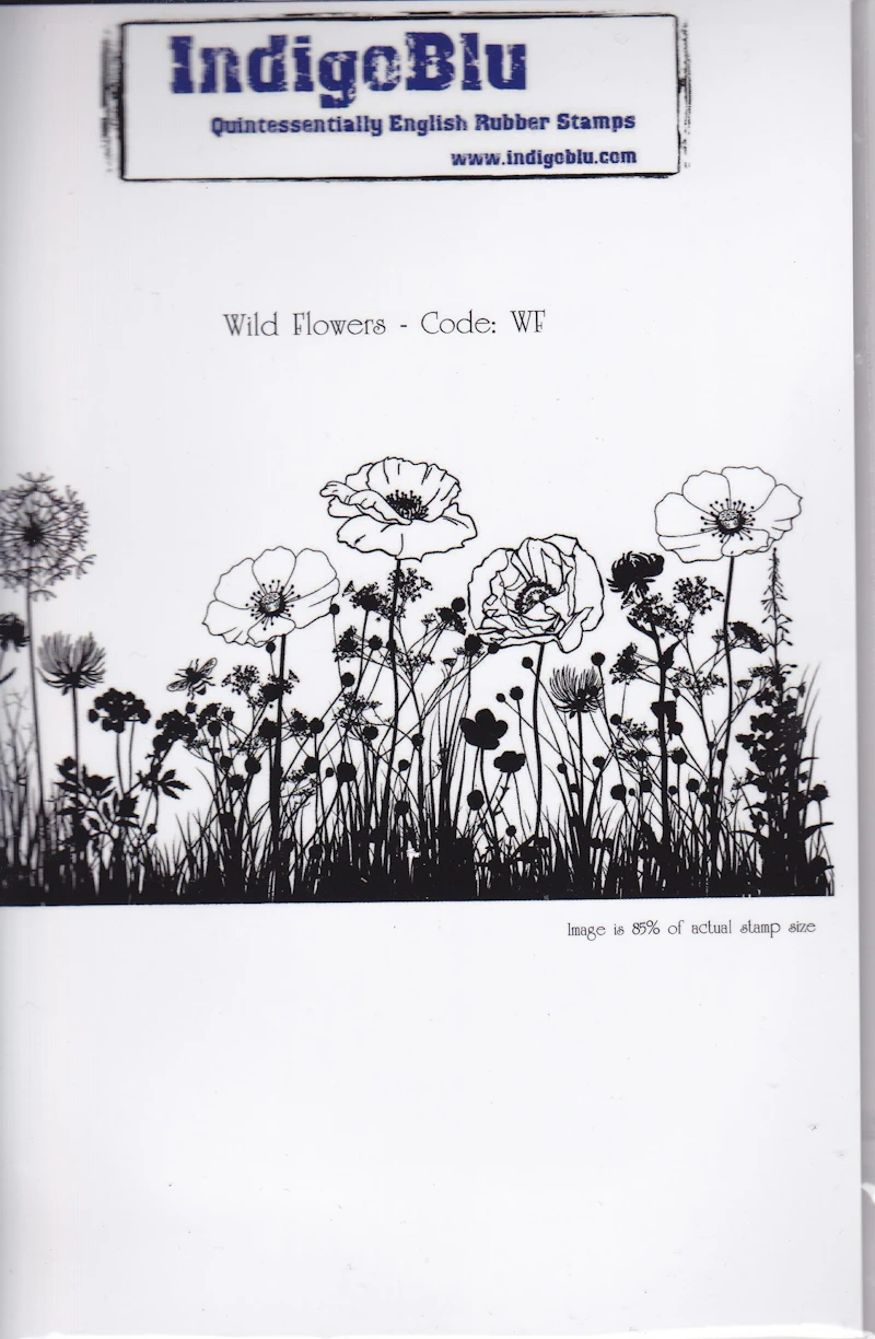 Indigo Blu A6 Stempel "Wild Flowers"