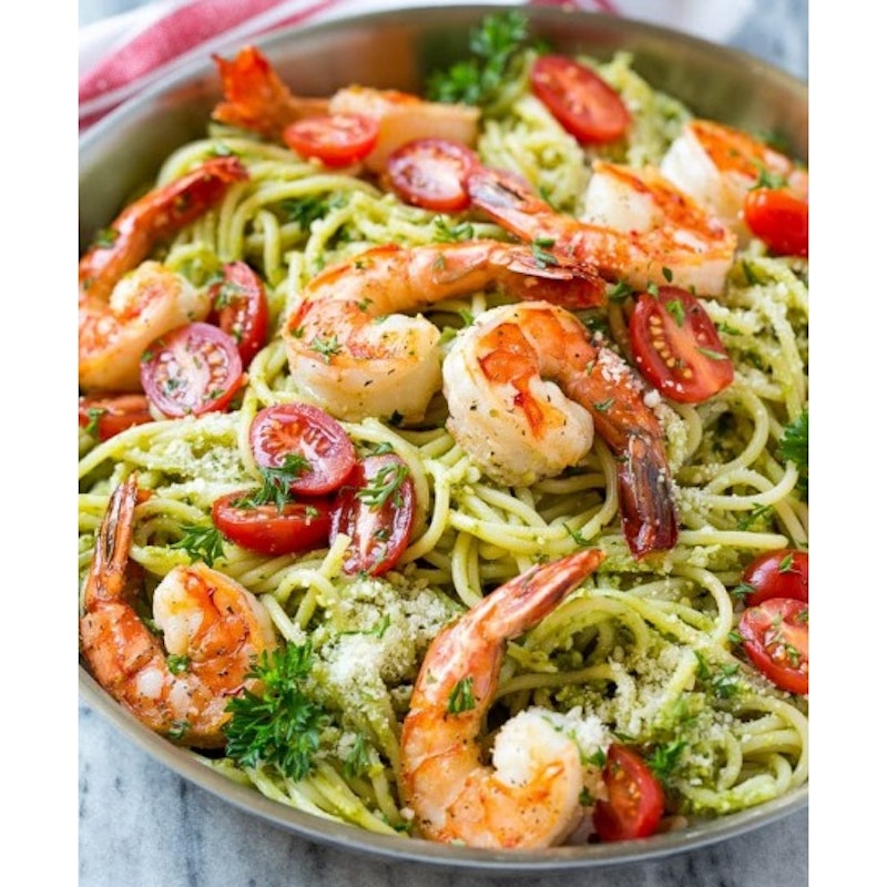 Shrimp Pesto (HeBrewsCafe)