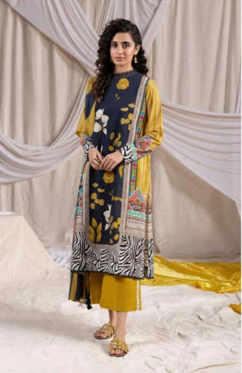 Sapphire - 3 Pc Unstitched Lawn Suit