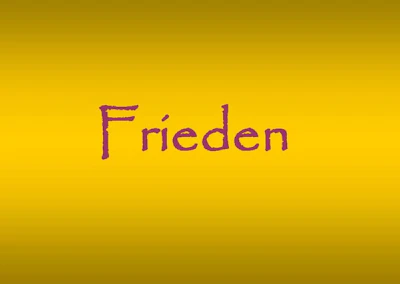 Postkarte: Frieden