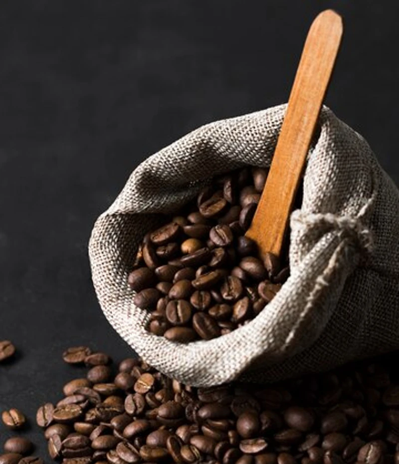 Fresh Palestinian whole coffee beans