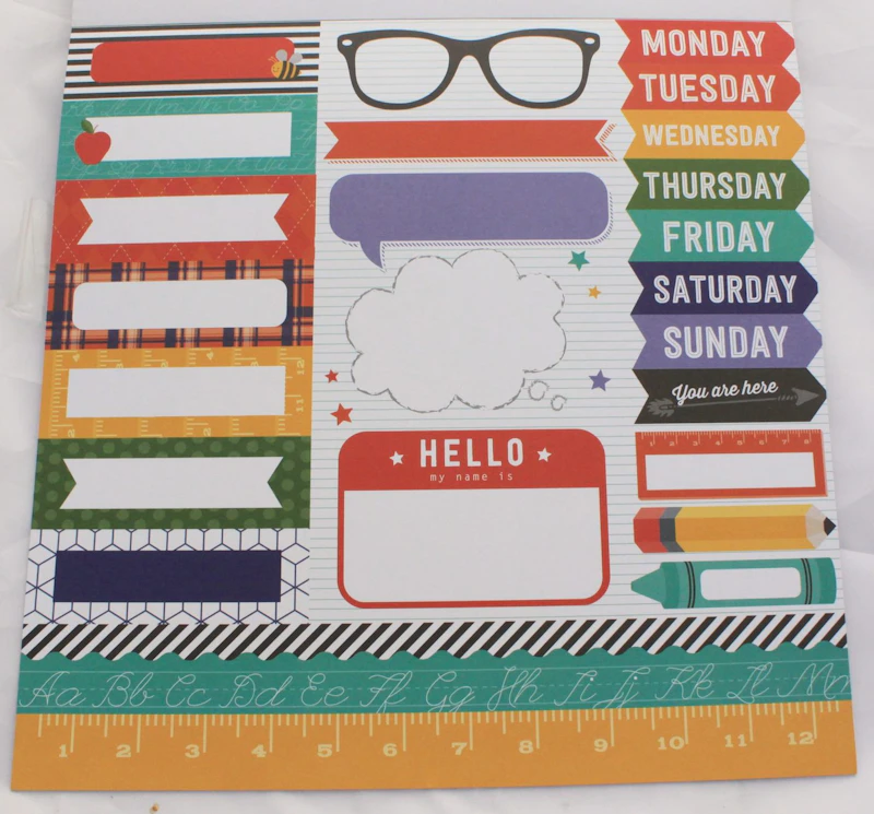 Scrapbook-Block "Schule"