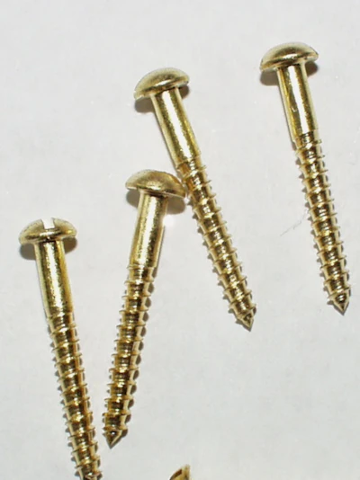Messing Schrauben 2,0 x 10 mm DIN 96, 20 Stück