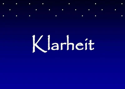 Postkarte: Klarheit